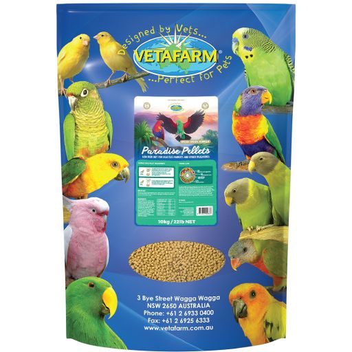 Paradise Pellets - Complete Balanced Diet Frugivorous Birds