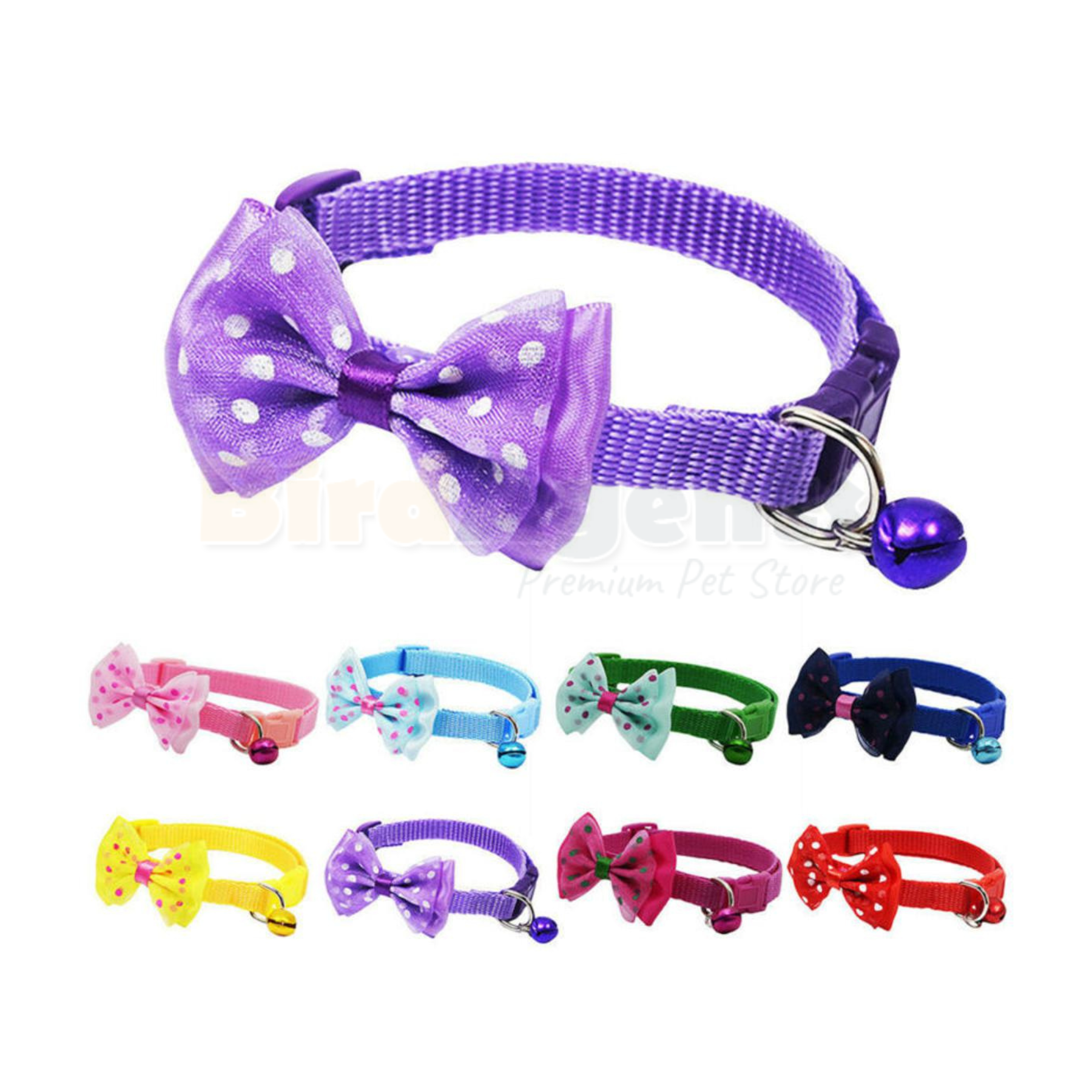 Cat Collar with Store Bow and Bell –