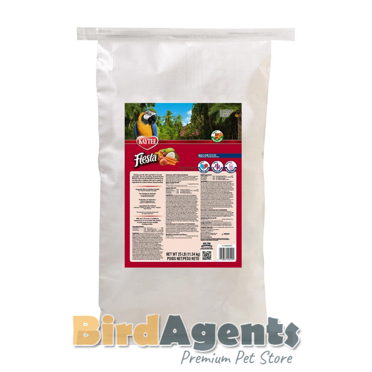 Kaytee Fiesta Macaw Food - Fortified Gourmet Diet