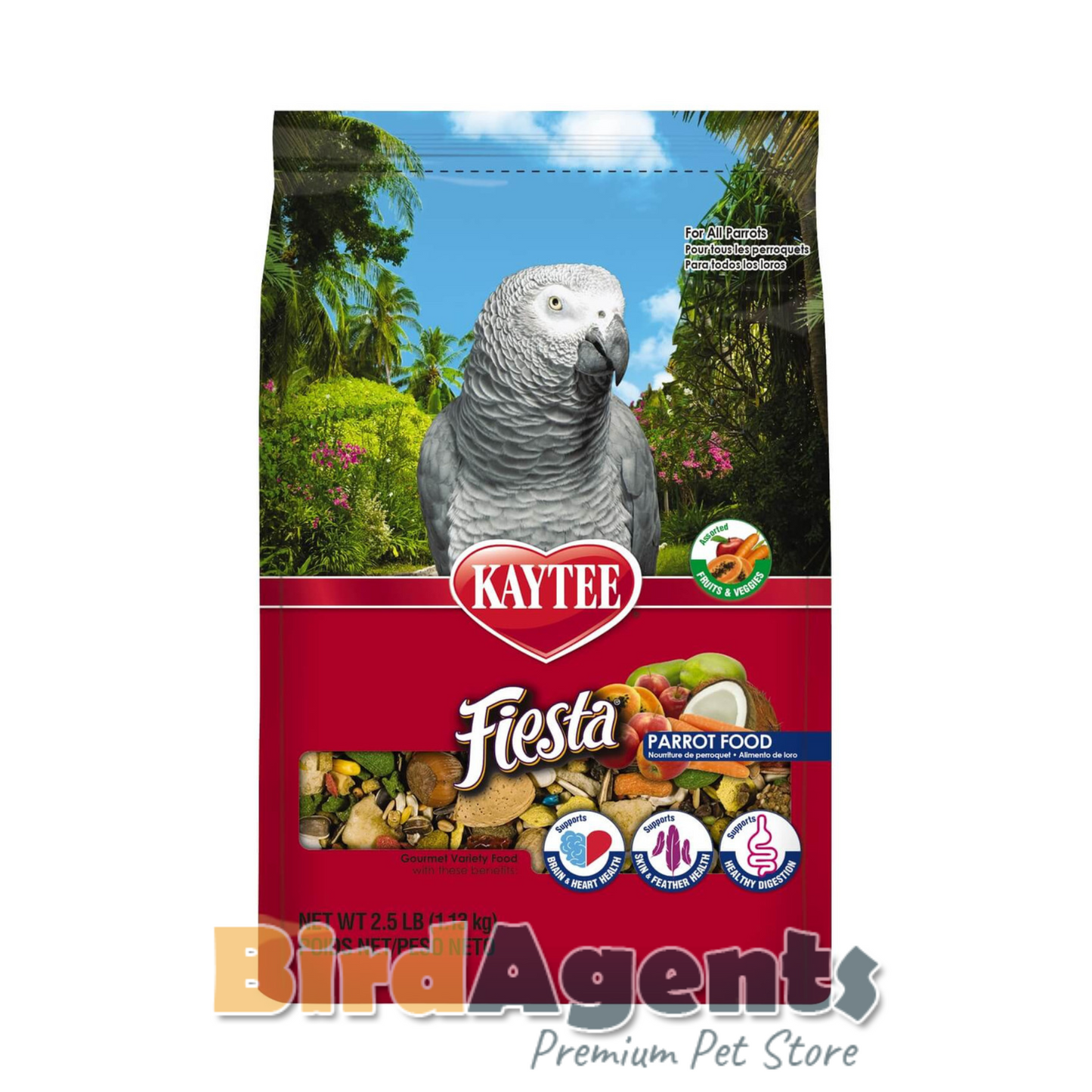 Kaytee Fiesta Parrot Food - Fortified Gourmet Diet