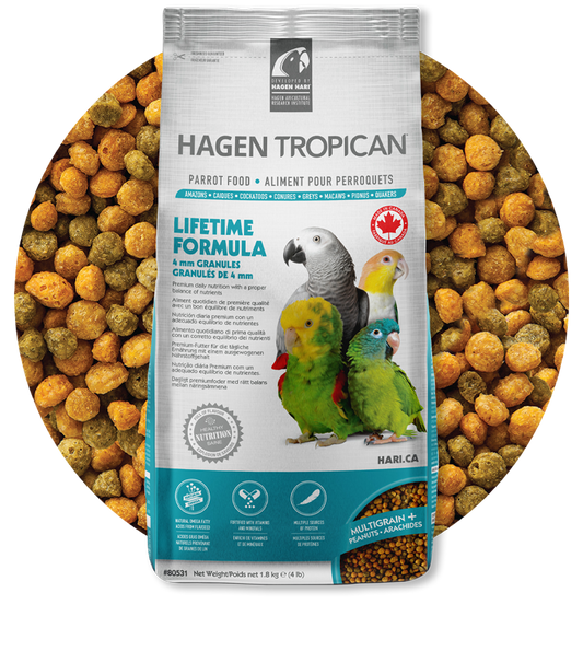 Tropican Lifetime Formula For Parrots 4mm