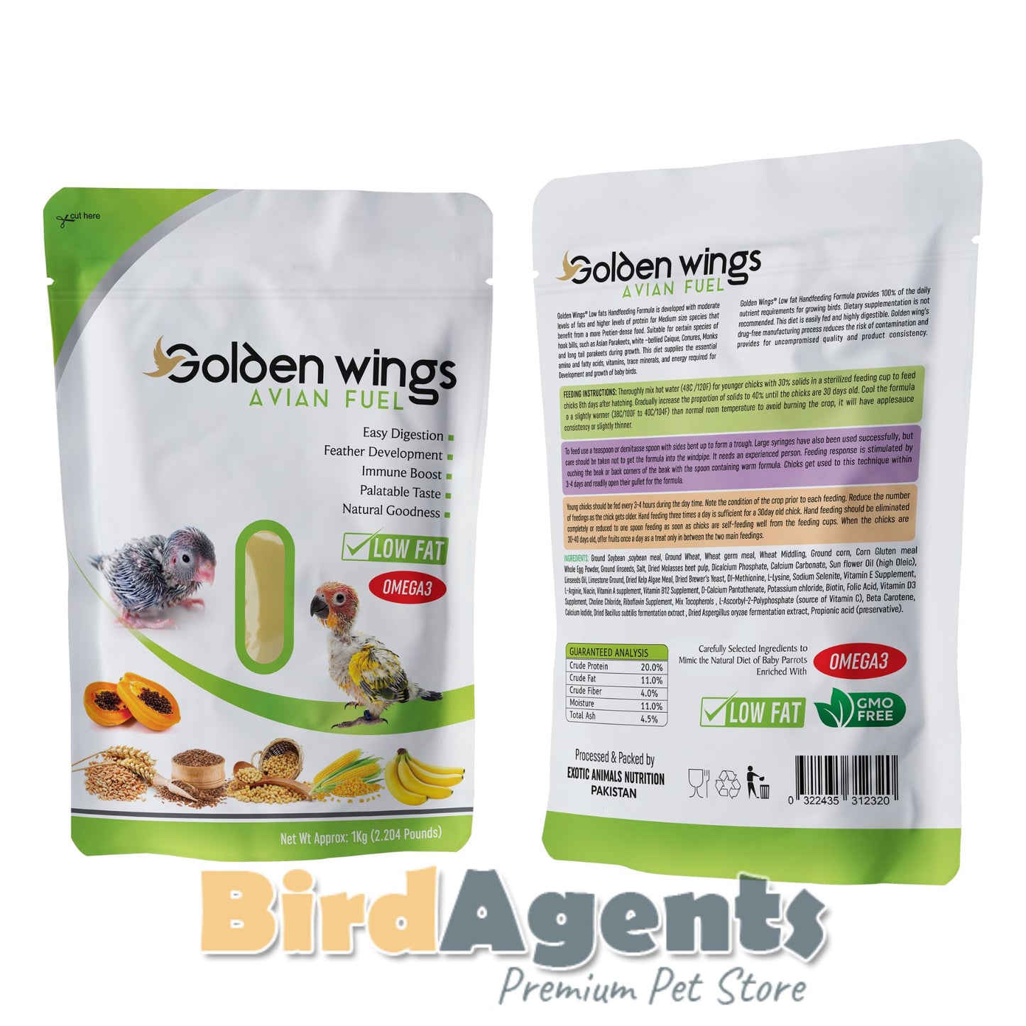 Golden Wings Avian Fuel Hight Protien Handfeed