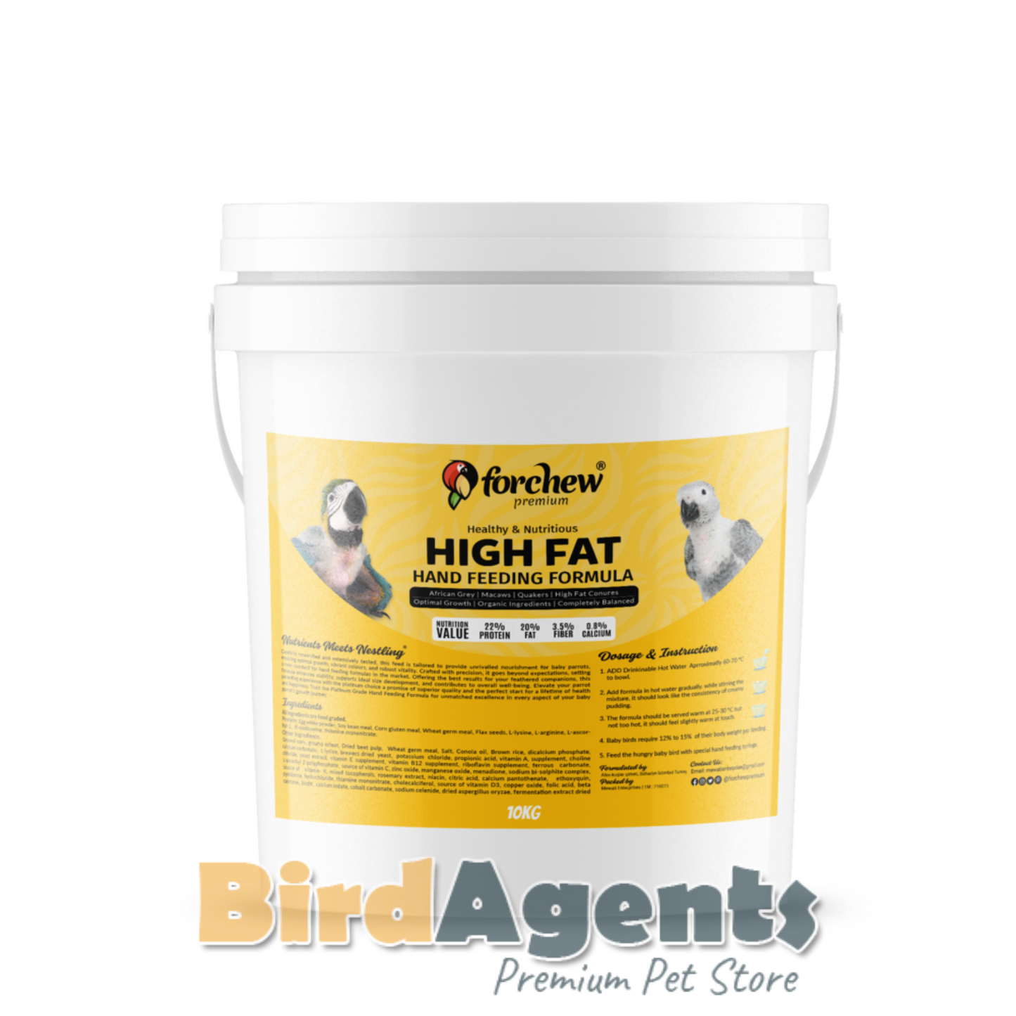 For Chew High Fat - Hand Feeding Formula