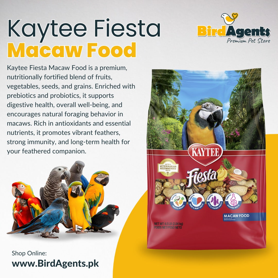 Kaytee Fiesta Macaw Food - Fortified Gourmet Diet