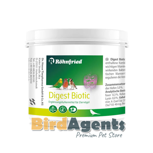 Rohnfried Digest Biotic 125g (Combination of Prebiotics + Probiotics + Essential Vitamins) For caged birds