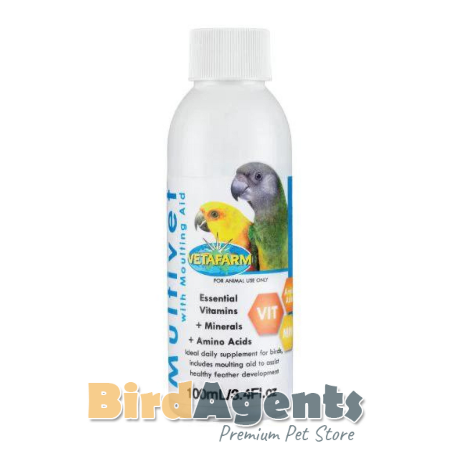 Multivet with Moulting Aid – Vitamin & Mineral Supplement for Birds