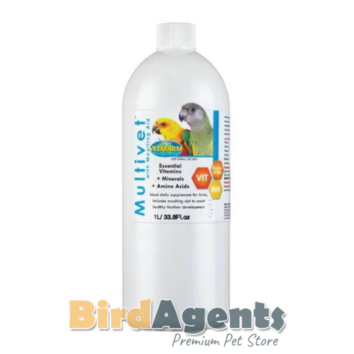 Multivet With Moulting Aid - Vitamin, Mineral & Amino Acid Supplement