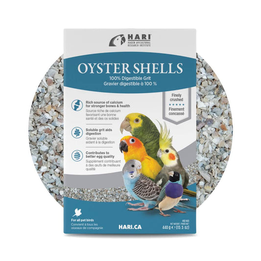 Oyster Shells Finely Crushed Soluble Grit For All Pet Birds 440g