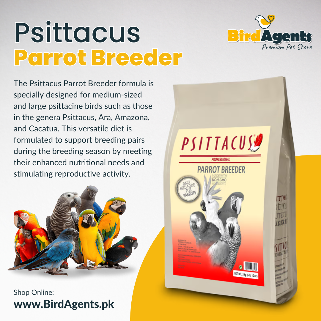 Psittacus Parrot Breeder Pellets - for Medium & Large Birds
