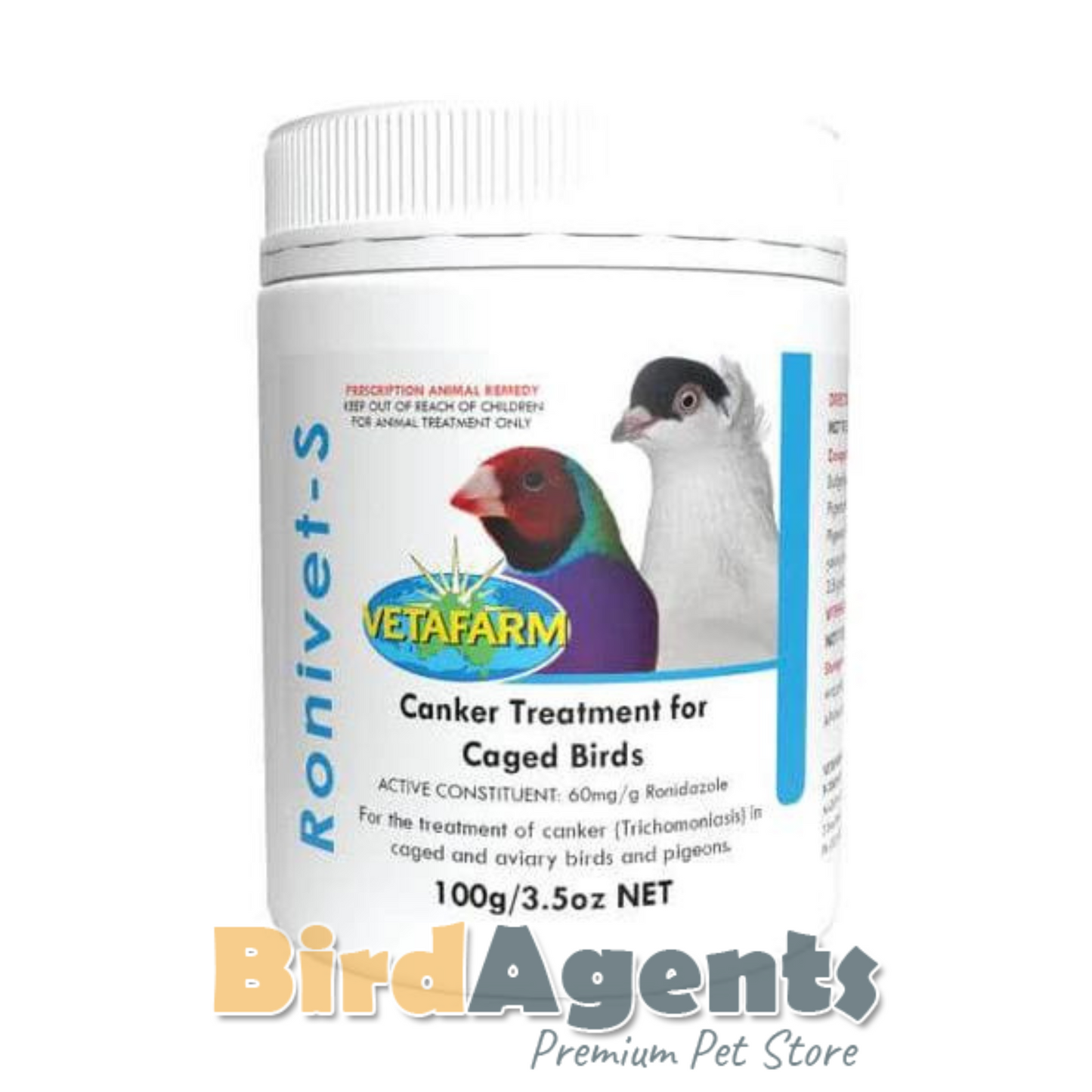 Ronivet S - Canker Treatment For Caged Birds