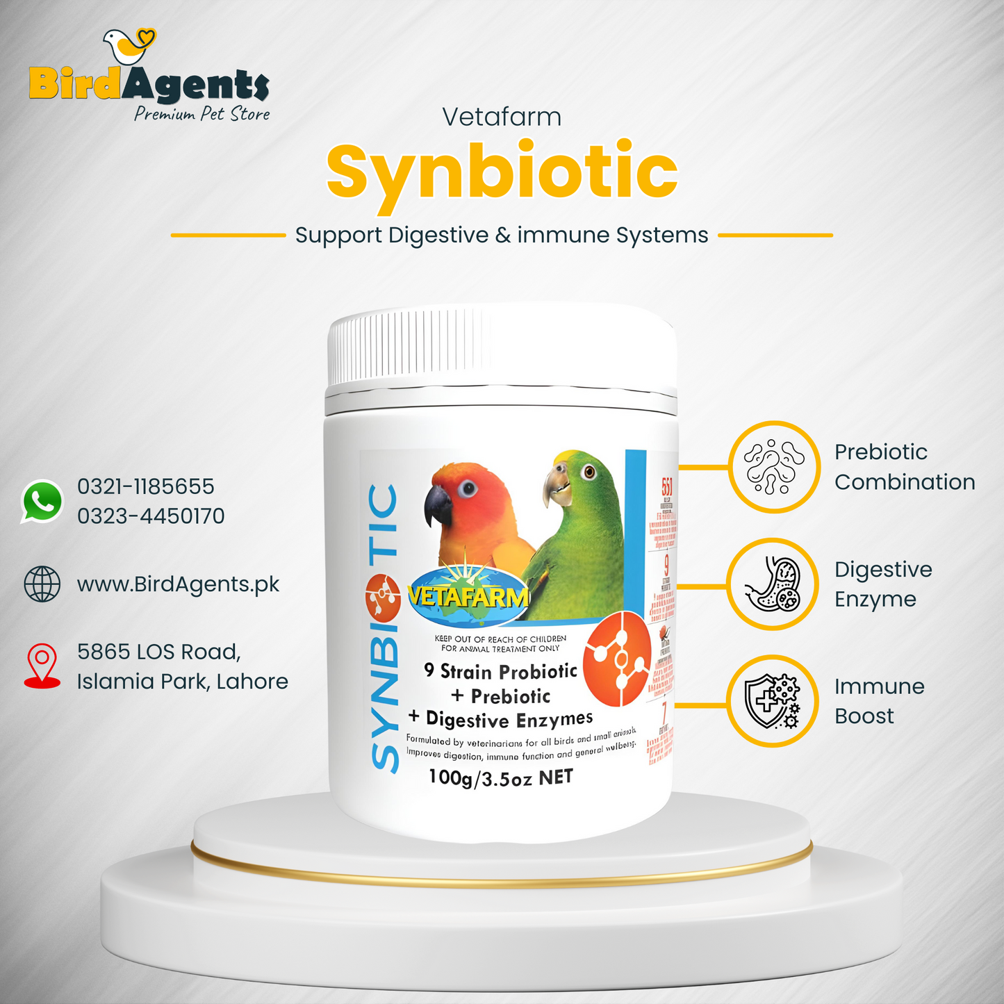 Synbiotic Avian - Support Digestive & immune Systems