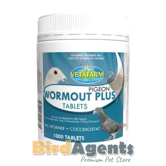 Pigeon Wormout Plus Tablets – Complete Control of Worms & Coccidia