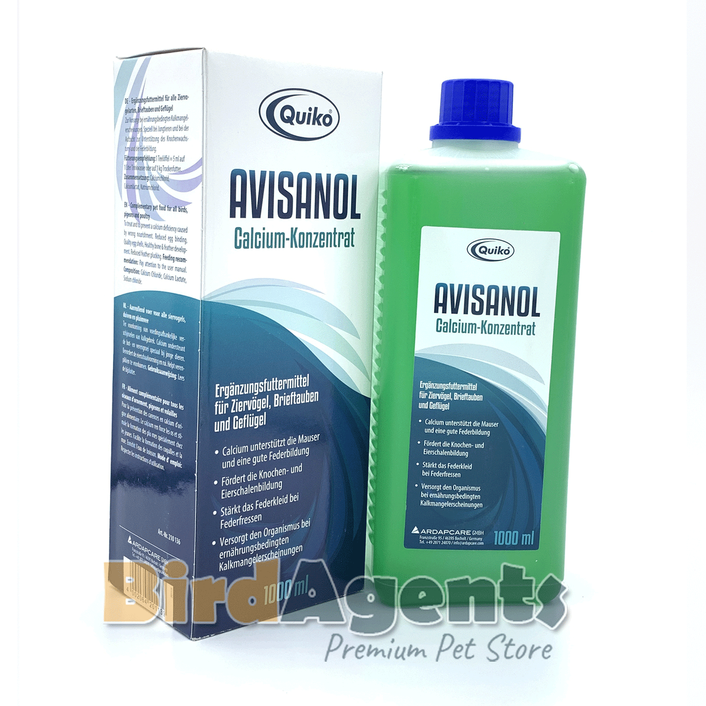 Quiko Avisanol Calcium Concentrate – Daily Calcium Supplement for Birds