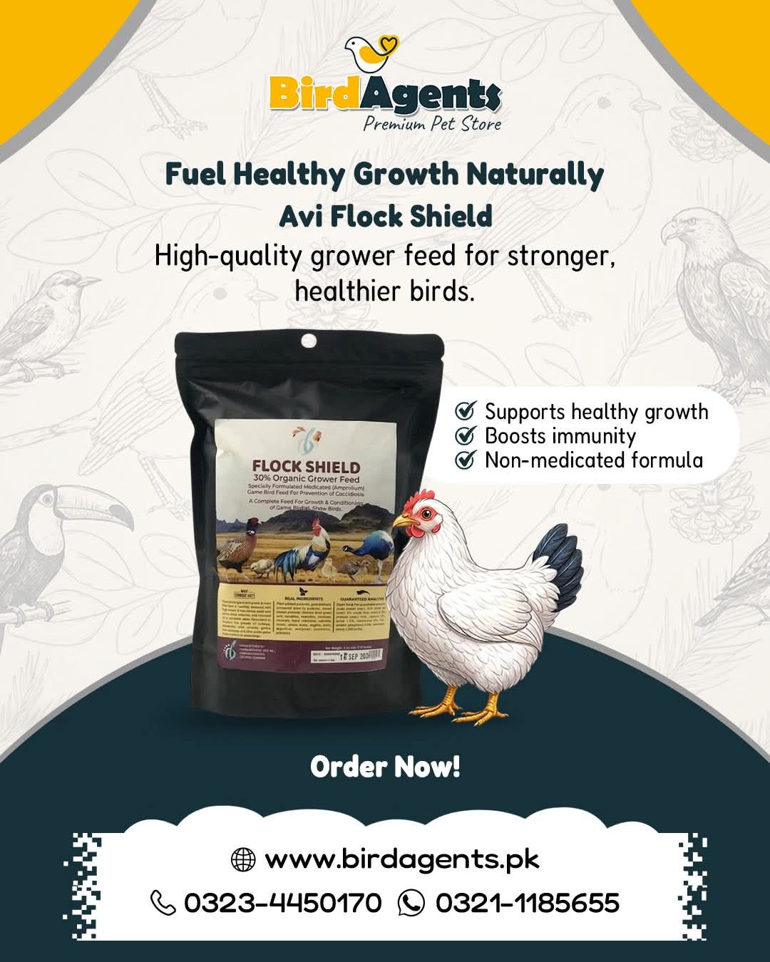 Avi Flock Shield - Organic Grower Feed