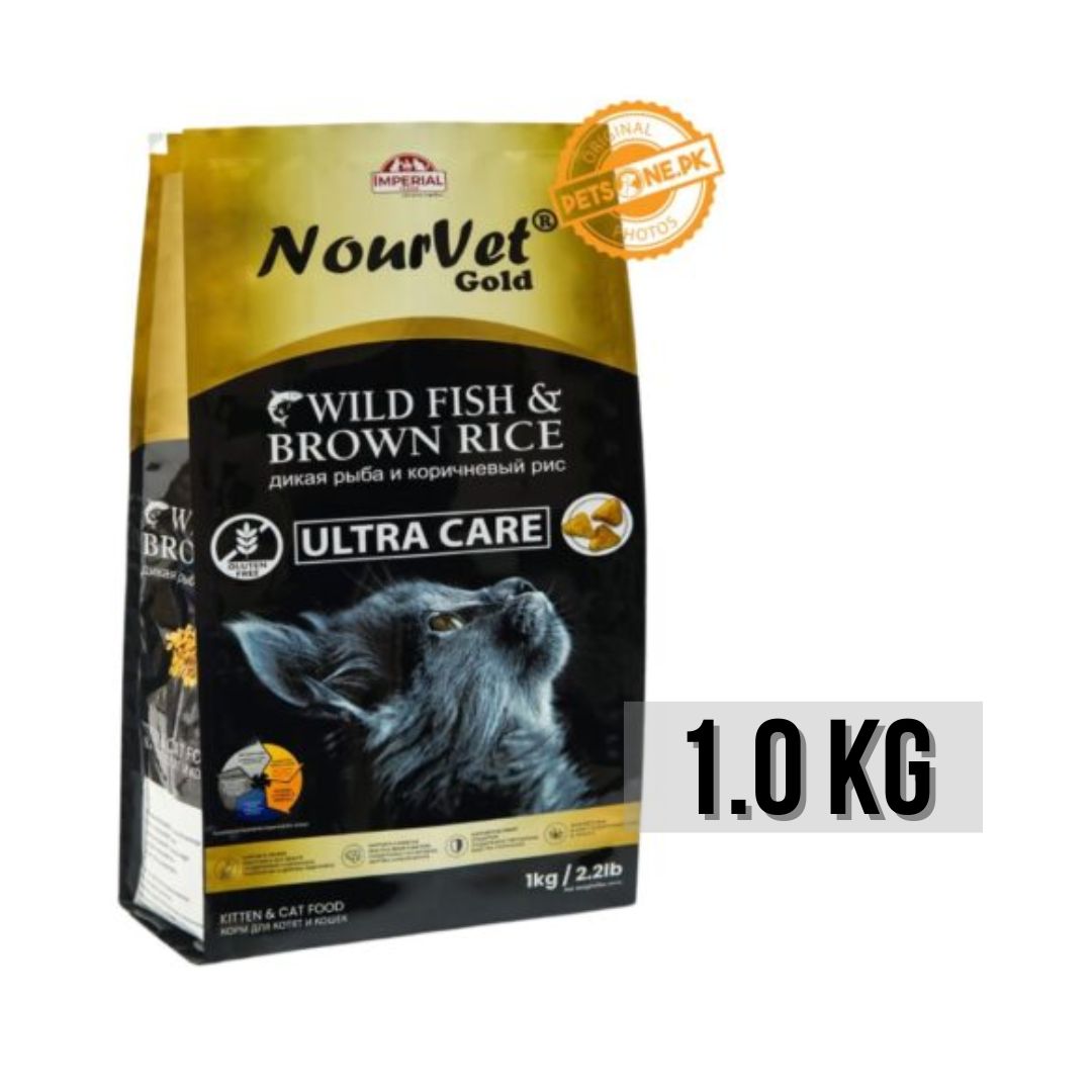 Nourvet Gold Cat Food – Wild Fish & Brown Rice