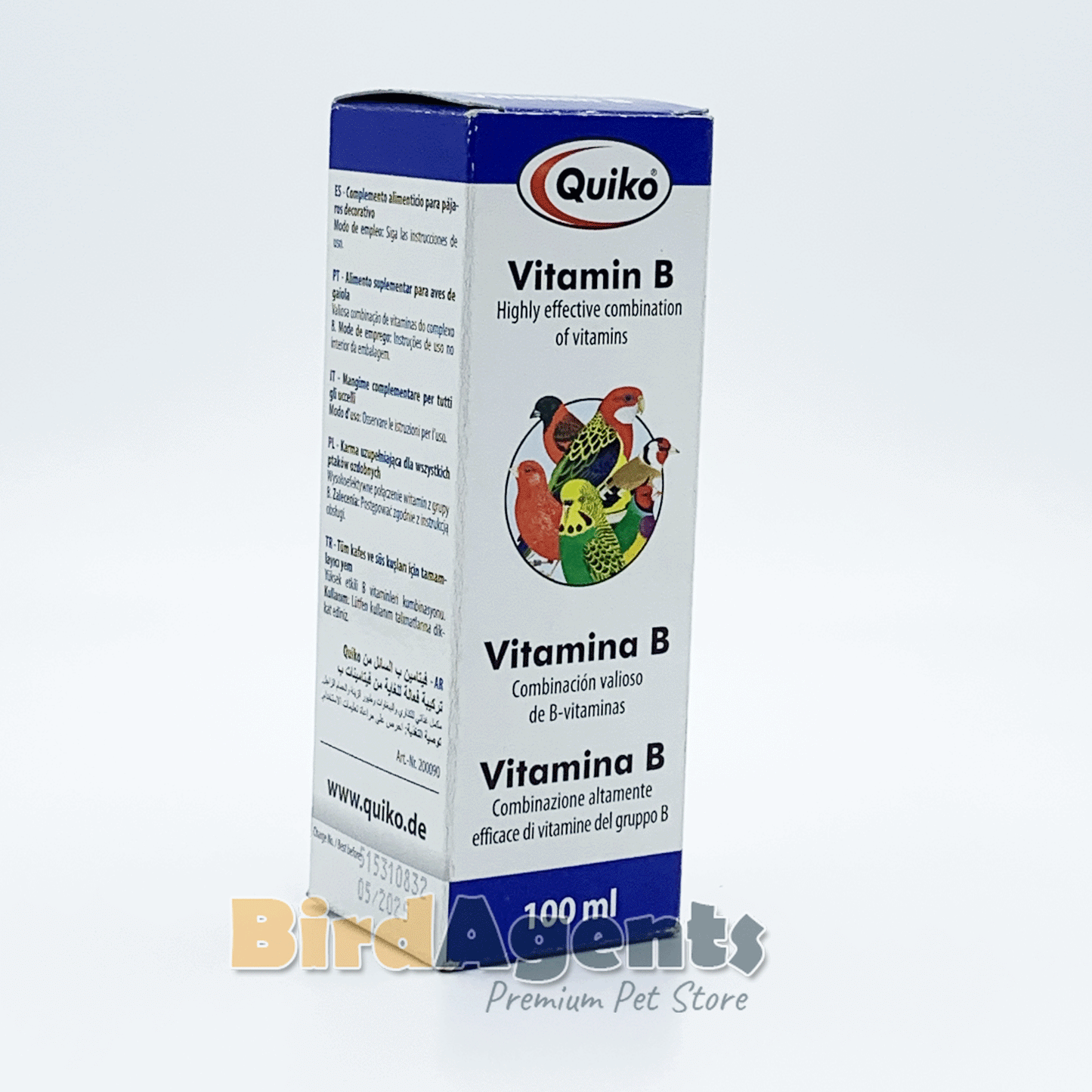 Quiko Vitamin B Liquid – Essential B-Complex Supplement for Birds
