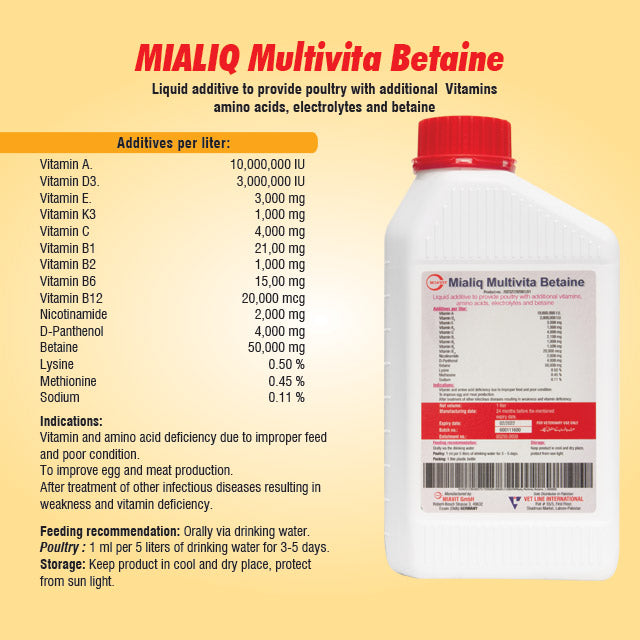 Mialiq Multivitamin – Vitamins & Amino Acids Supplement