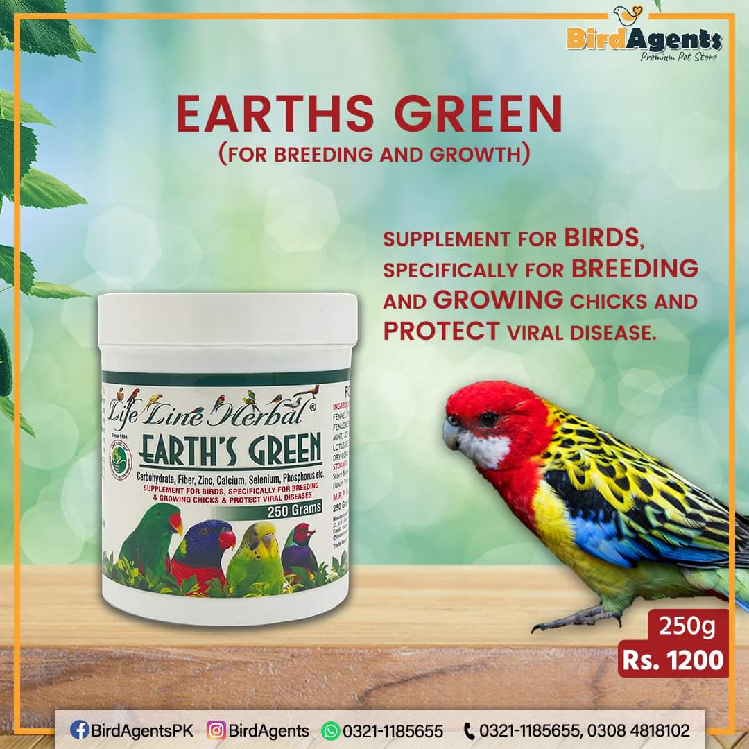 Earths Green - Support Breeding & Growth in Birds