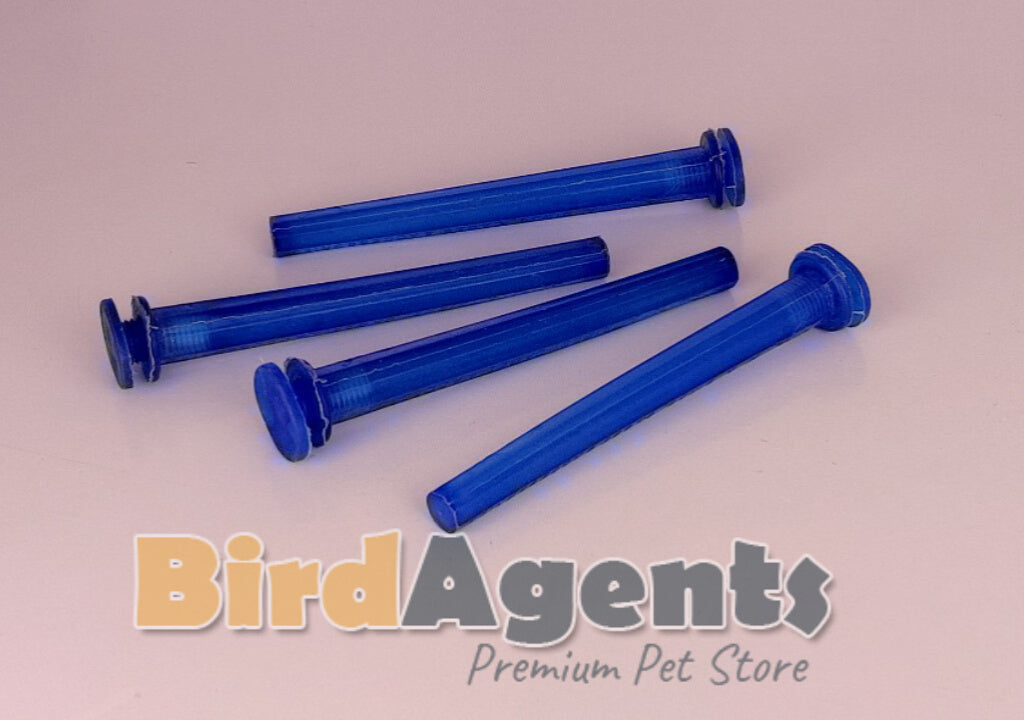 Bird Plastic Perch With Nut - For Cage & Aviary