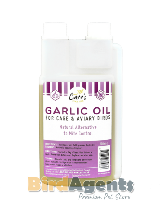 Carrs GARLIC OIL - Natural Alternative to Mite Control