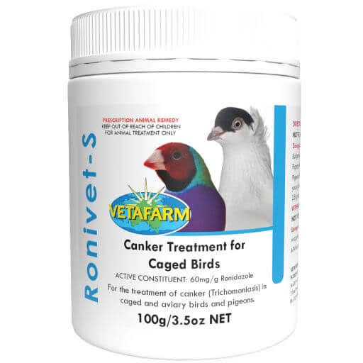 Ronivet S (Canker Treatment For Cage Birds)