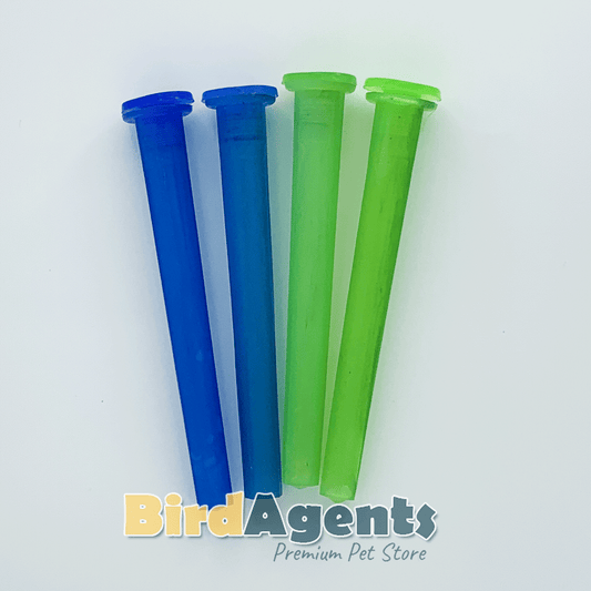 Bird Plastic Perch With Nut - For Cage & Aviary