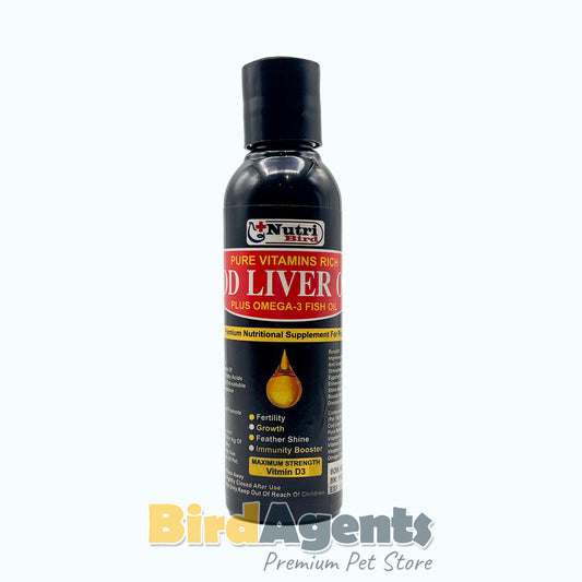 Cod Liver Oil - Plus Omega 3 Fish oil (for Birds)