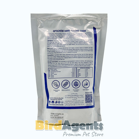 Optichow Hand Feeding Chow – Organic Baby Bird Formula