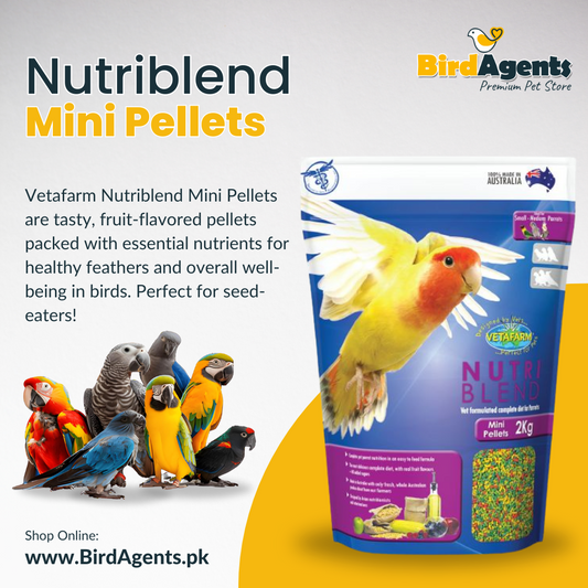 Nutriblend Mini Pellets - Complete Nutritional Diet for Parakeets