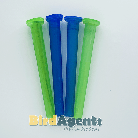 Bird Plastic Perch With Nut - For Cage & Aviary