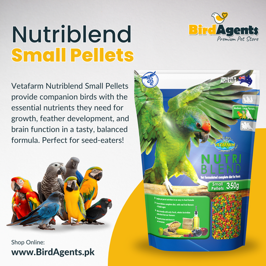 Nutriblend Small Pellets – Complete Nutritional Diet for Parrots