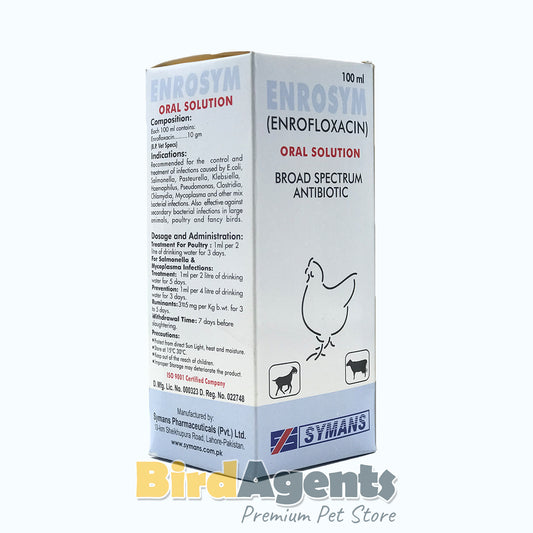 Enrosym – Broad Spectrum Antibiotic for Birds & Poultry