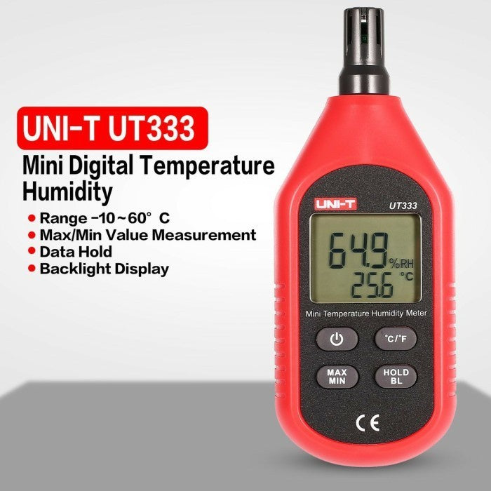 Bluetooth Mini LCD Temperature & Humidity Meter – UNI-T UT333 Mini