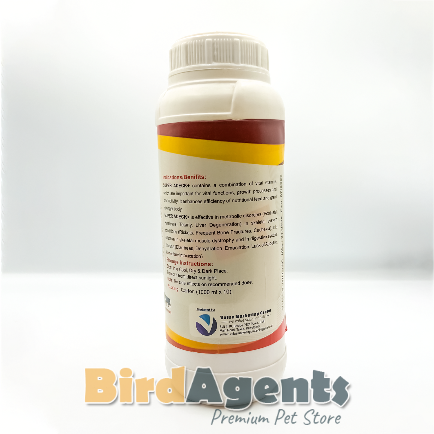 Super ADECK+ Multivitamin Oral Solution for Birds