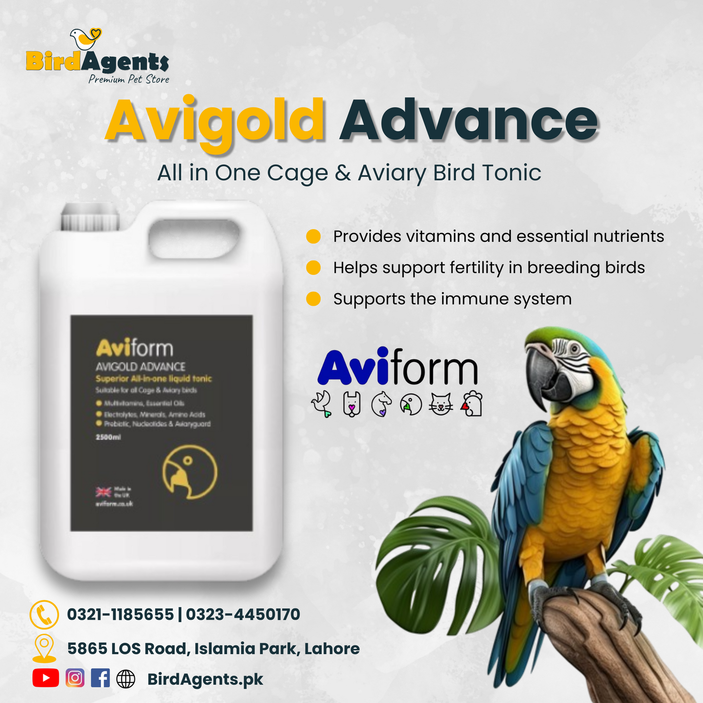 Avigold Advance - All in One Cage & Aviary Bird Tonic