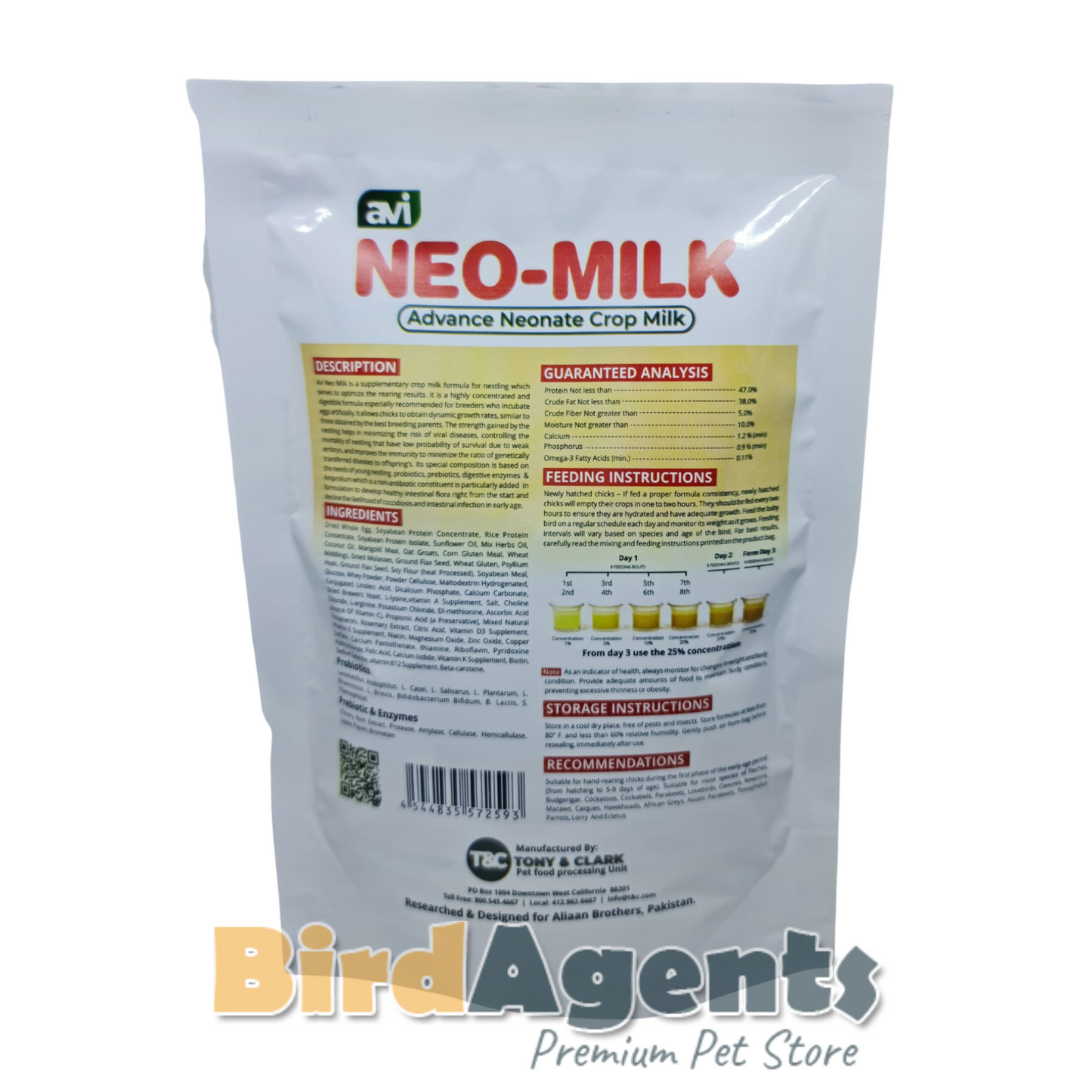 Avi Neo Milk - Bird Crop Milk Hand Feed