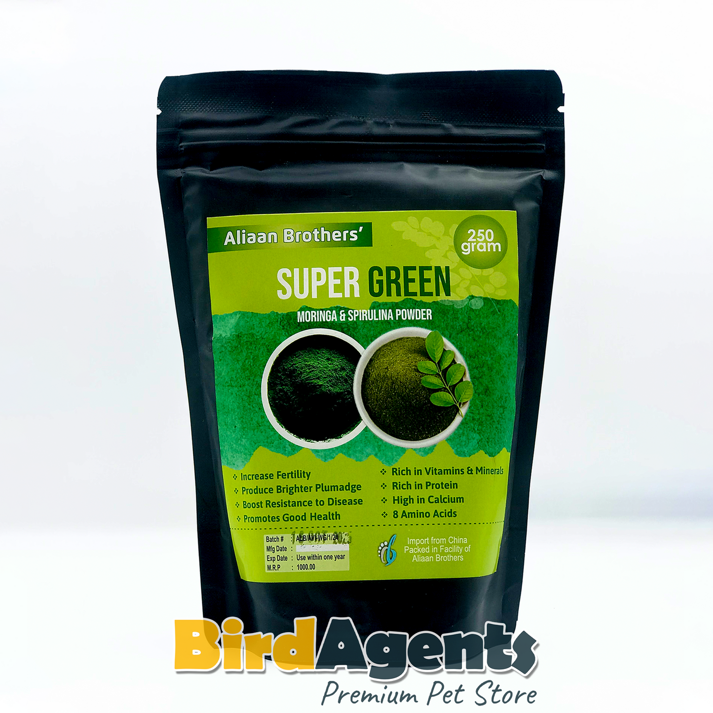 Avi Super Green - Blend of Moringa and Spirulina