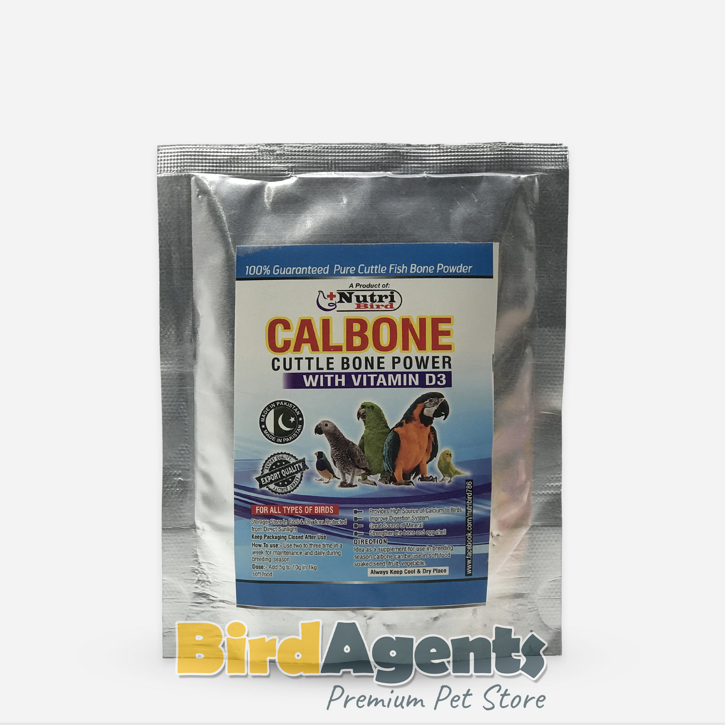 CALBONE - Cuttlefish Bone Powder with D3