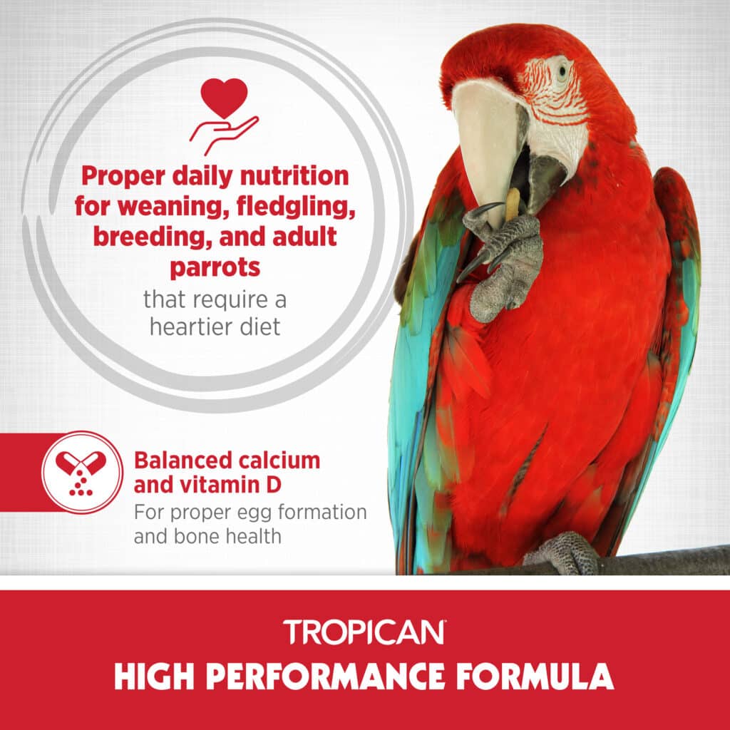 Tropican High Performance Formula For Parrots 4mm