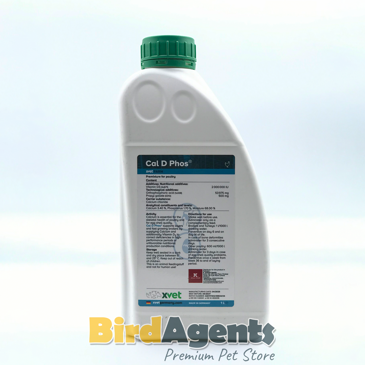 Cal D Phos – Calcium & Vitamin D₃ Supplement for Birds