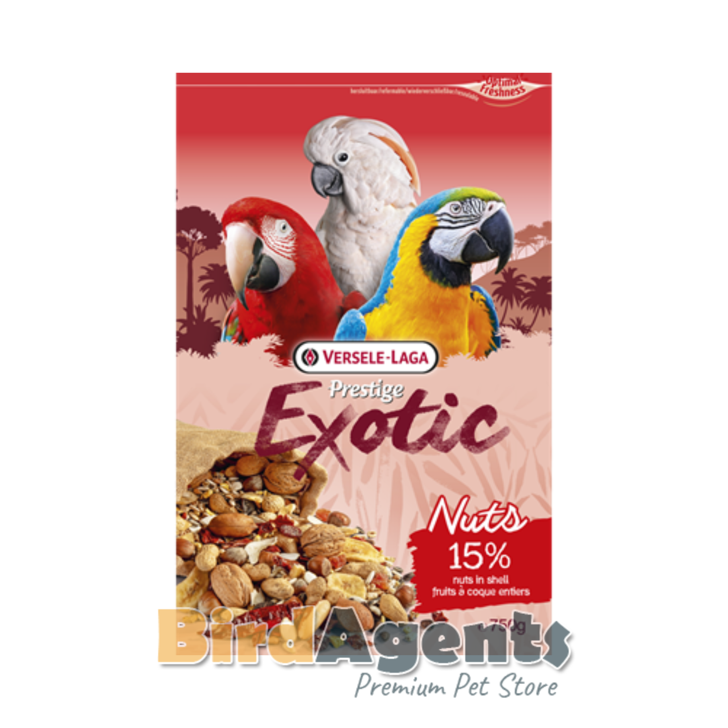 Exotic Parrots Nuts Mix Food for Parrots