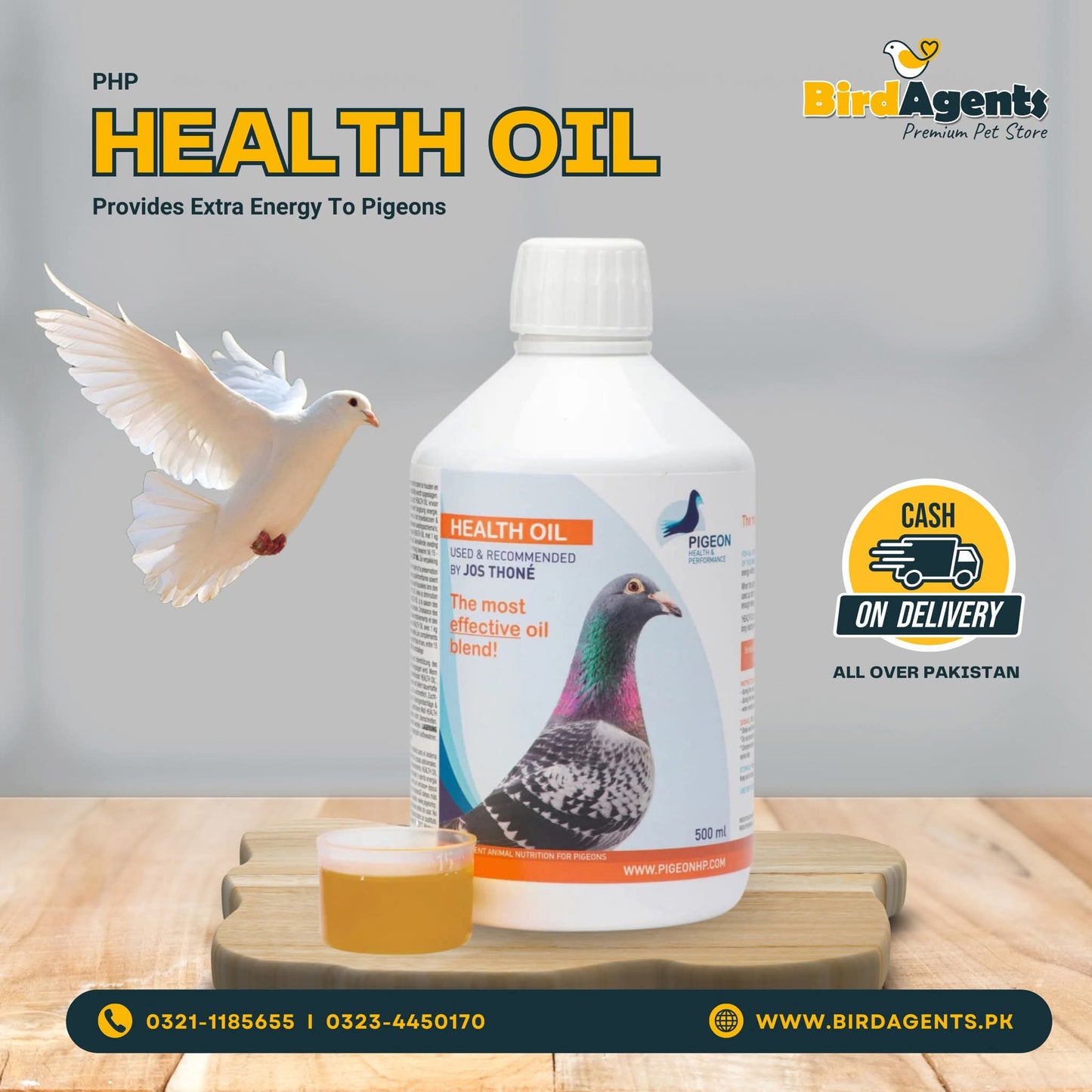 PHP Health Oil - Provides Extra Energy To Pigeons