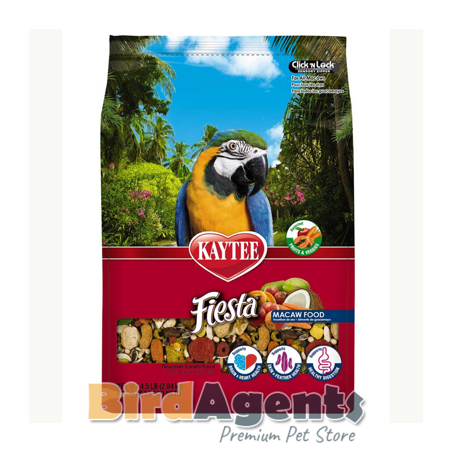 Kaytee Fiesta Macaw Food - Fortified Gourmet Diet