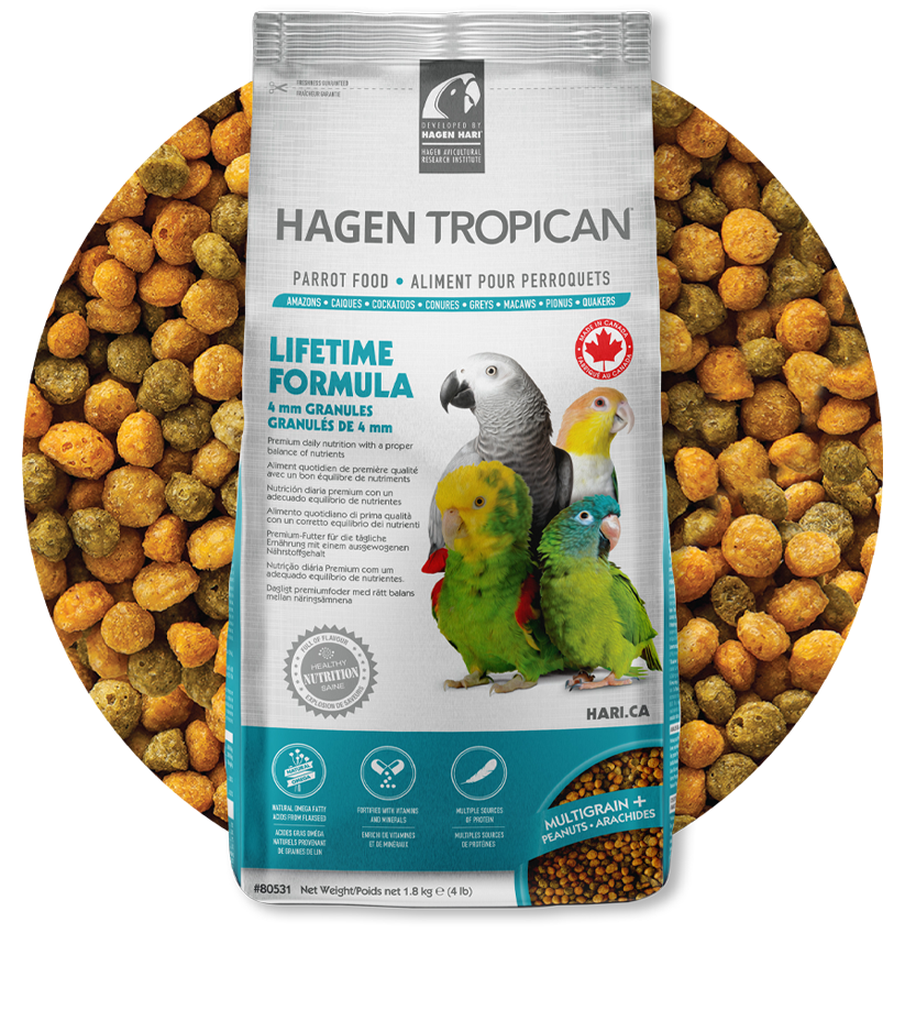 Tropican Lifetime Formula For Parrots 4mm