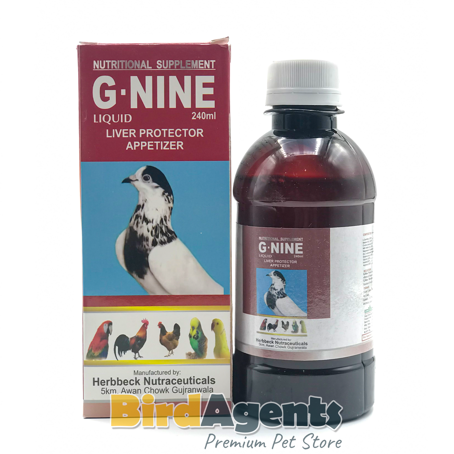 G NINE Liquid – Advanced Liver Tonic & Appetizer for Birds