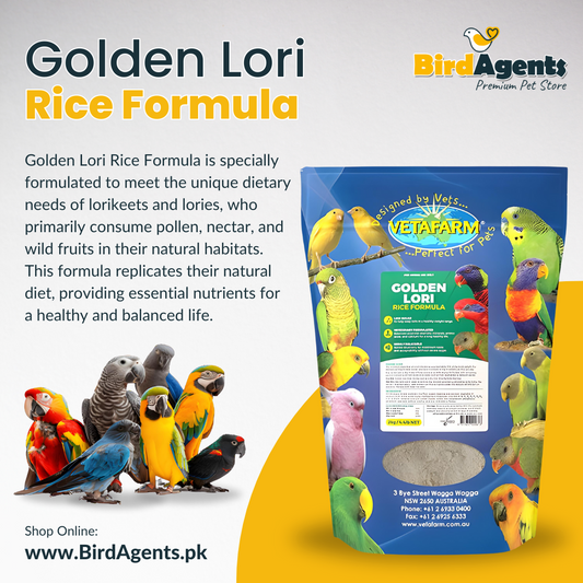 Golden Lori Rice Formula - Complete Balanced Diet for Lorikeets