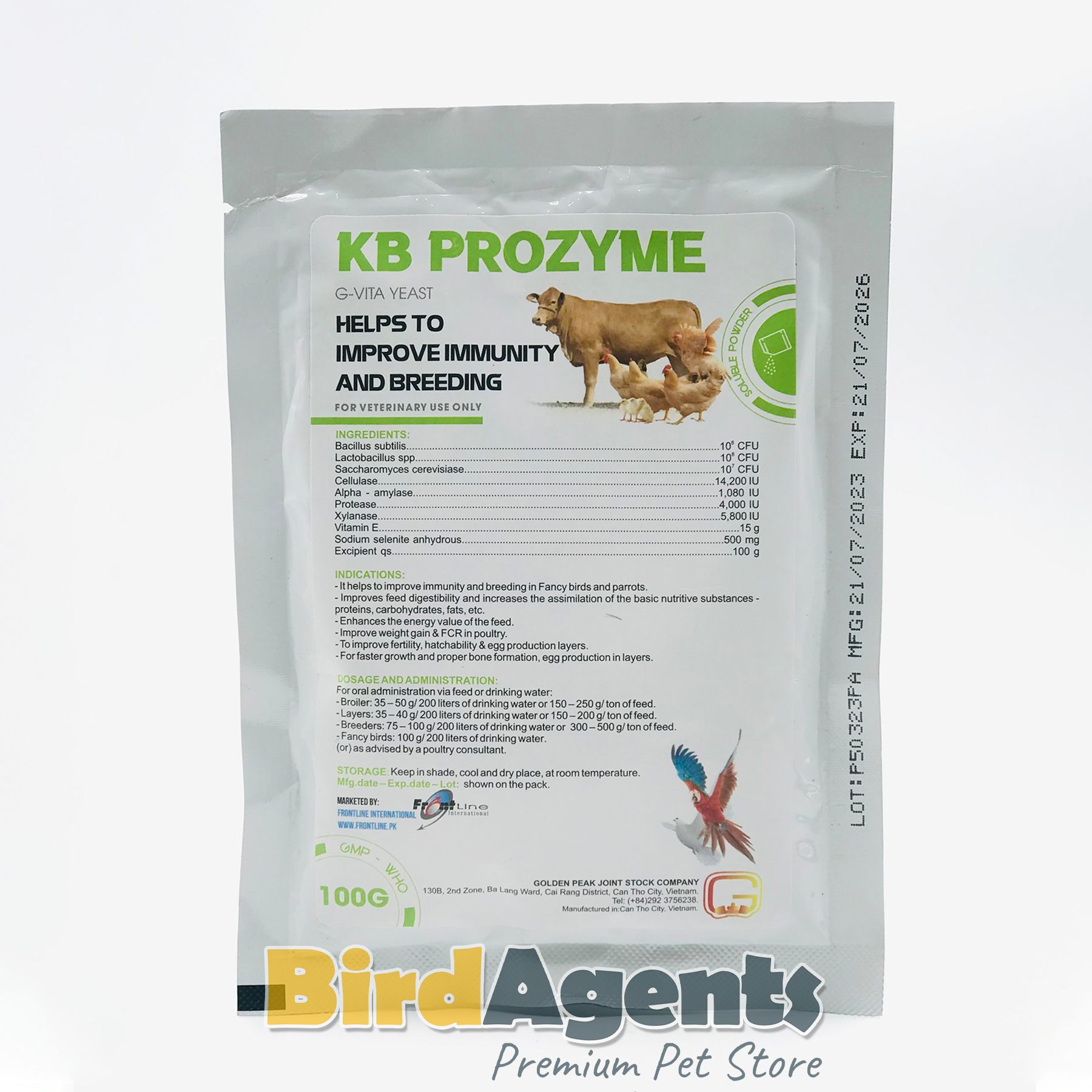 KB Prozyme – Immunity & Breeding Booster for Birds – BirdAgents.pk