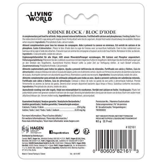 Living World Iodine Block For Birds