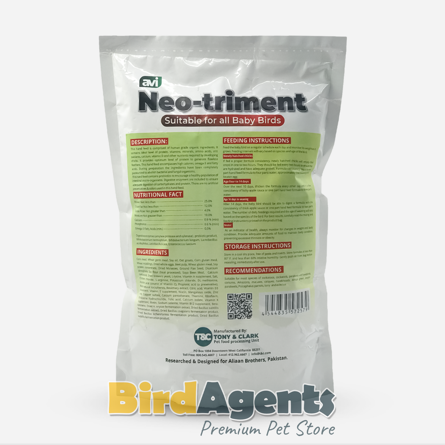 Avi Neo Triment - Hand Feeding Formula for Birds