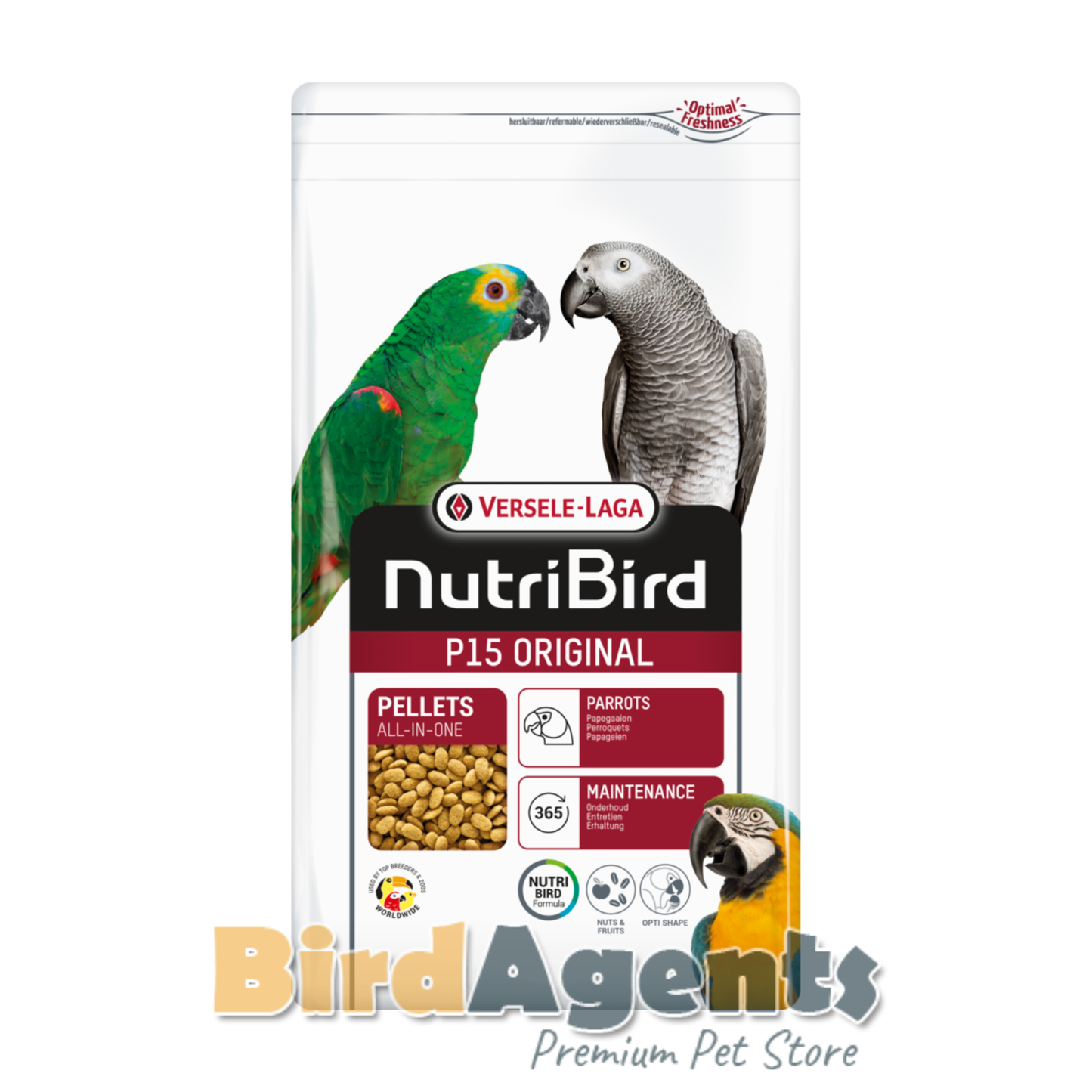 Nutribird P15 Original - Maintenance Pellets for Parrots